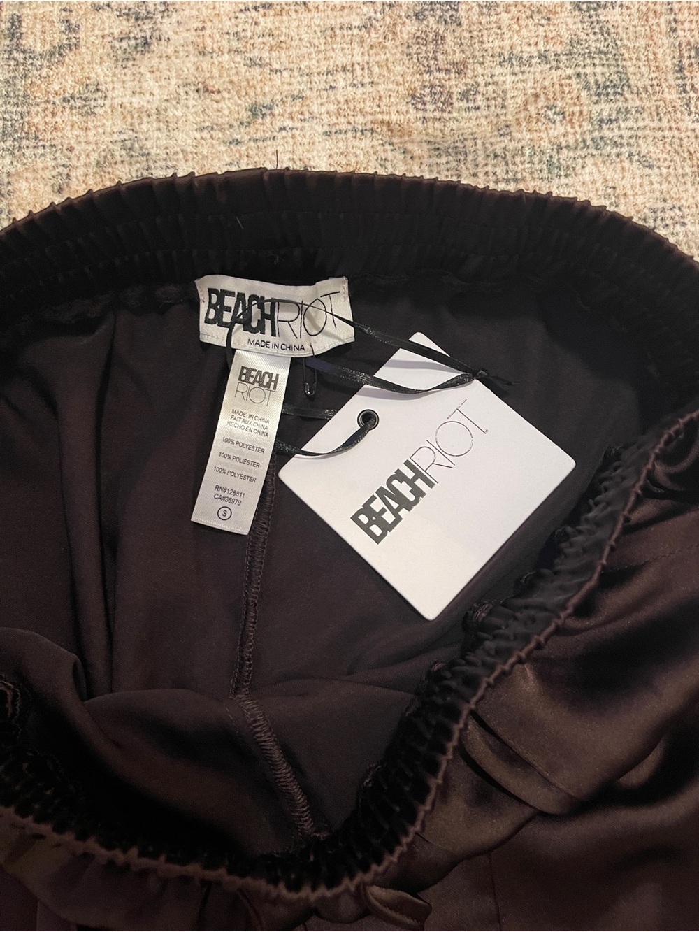 NWT Beach Riot Gianna Drawstring Wide Leg Cargo Pants - Picture 6 of 7